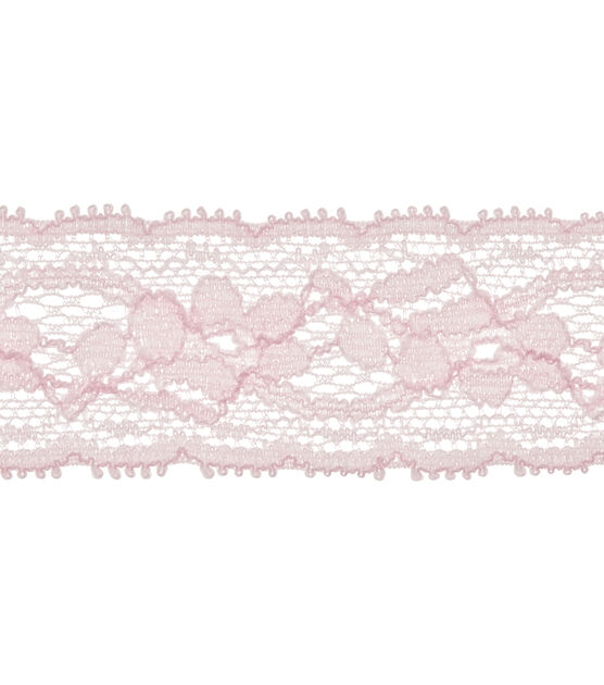20 Yards 3.1 Inch Dirty Pink Lace Ribbon.Sewing Lace Trim. Elastic Stretchy  Lace Fabric.Perfect for Crafting (3.1 Inch) 