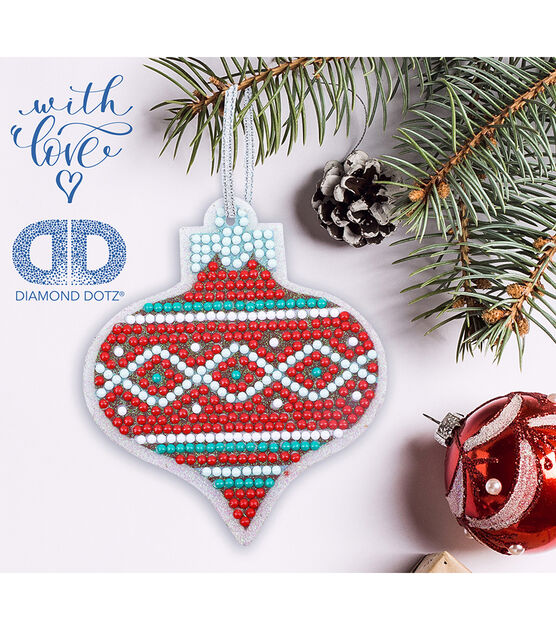 Diamond Dotz Christmas Tree Mini Pillow Diamond Painting Kit