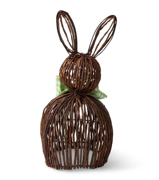 Wicker Easter Basket Bunny Rabbit Shape FREE SHIPPING