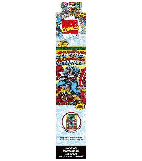 Diamond Dotz Marvel Comic Book Covers Cap Painting Kit