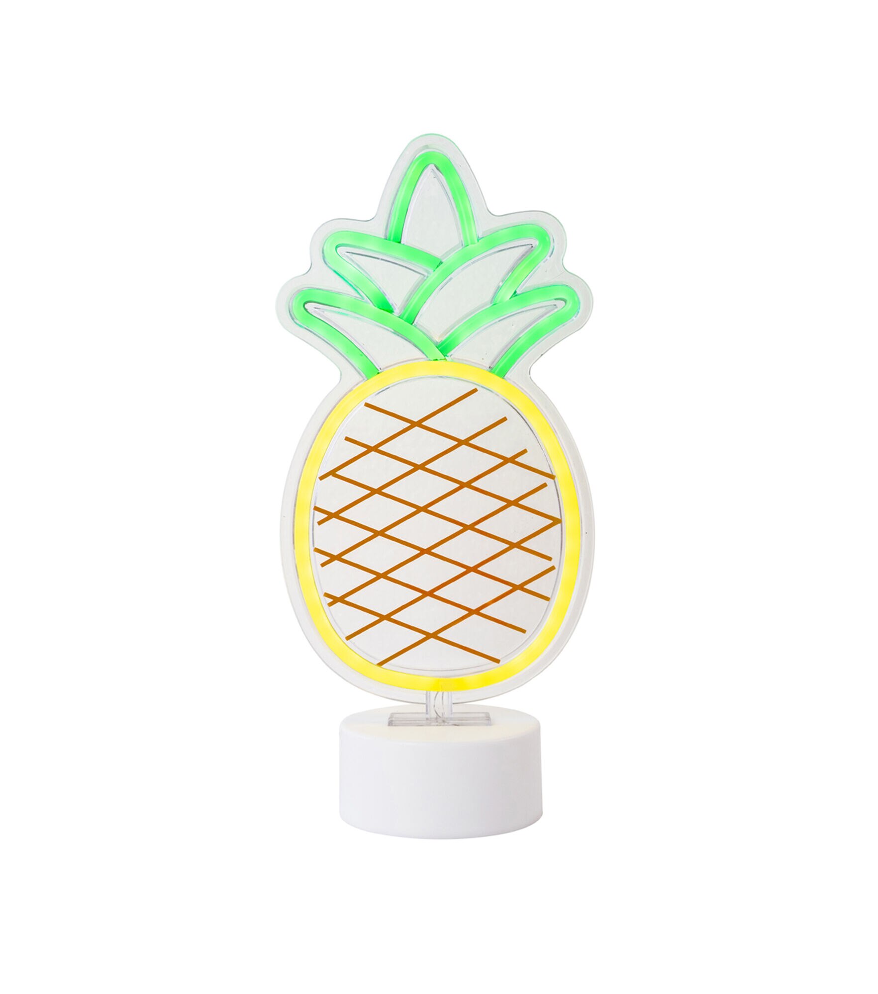 11" Summer LED Tabletop Neon Sign by Place & Time, Pinapple, hi-res