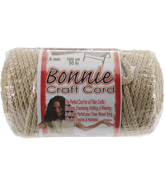 Bonnie Macrame 100yds, 6mm Craft Cord, , hi-res, image 1