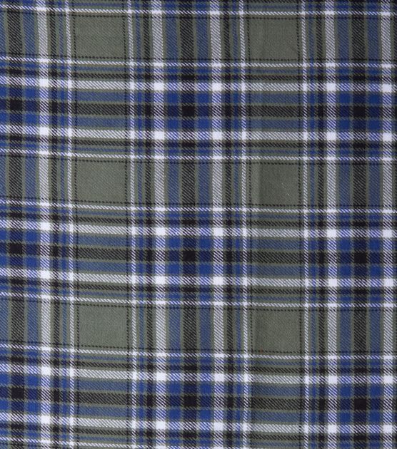 Plaid Yarn-Dyed Cotton Shirting - Grey/Ivory