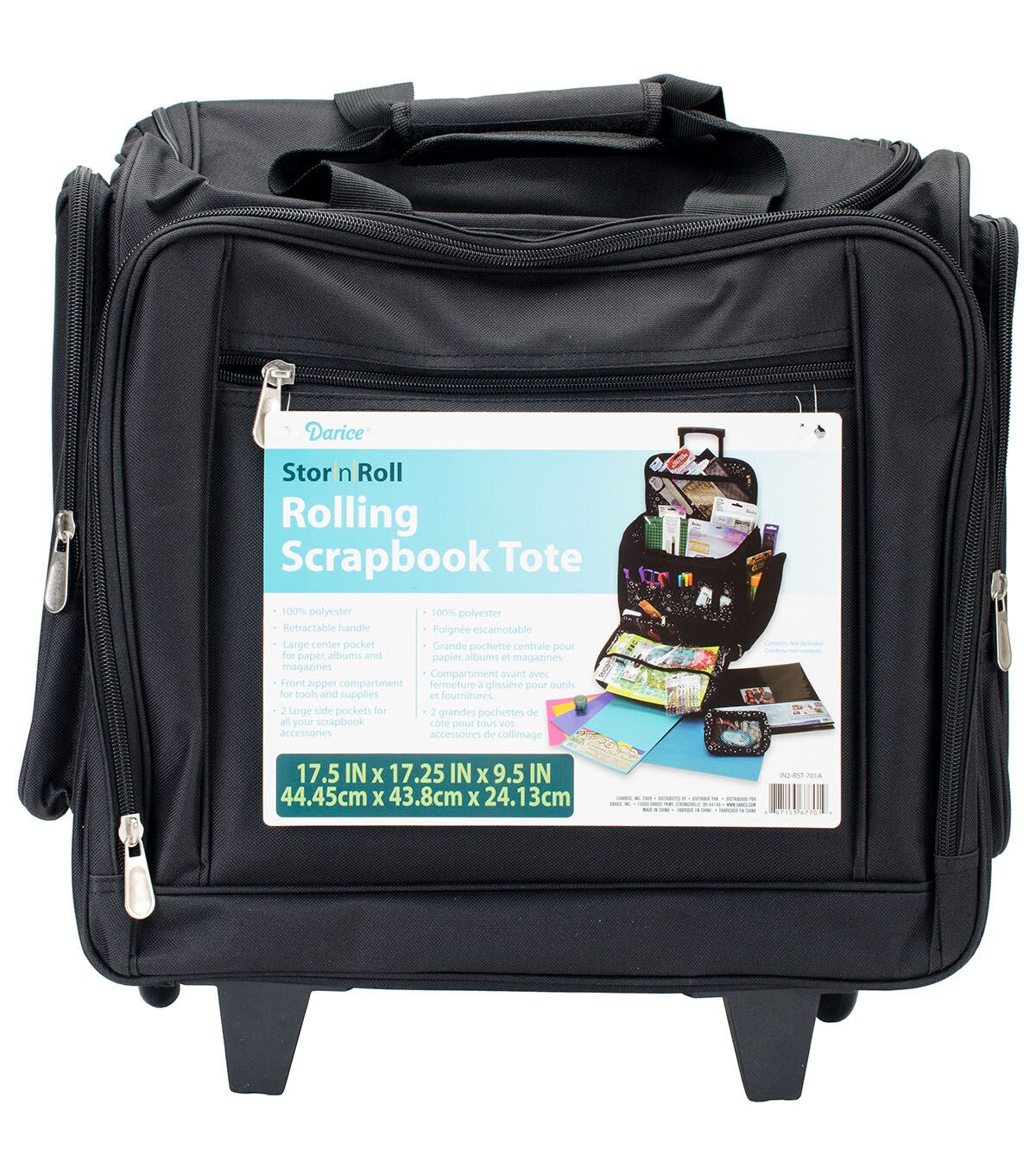 scrapbooking tote on wheels