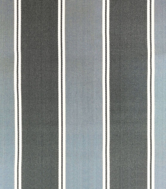 Light/Dark Blue Large/Small Stripe Woven Fabric