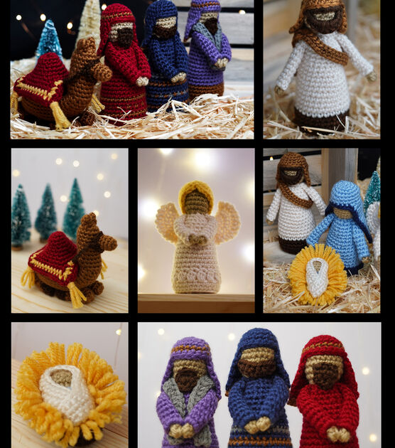 Leisure Arts Christmas Crochet Nativity Kit, , hi-res, image 6