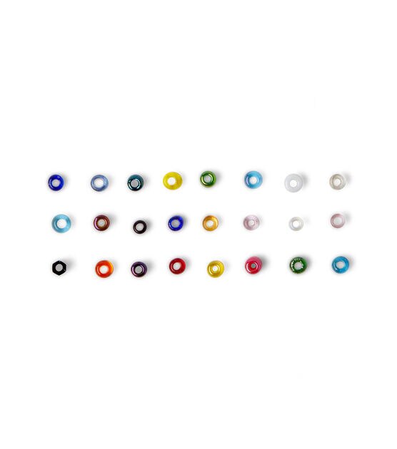 12 Pack: Gold Alphabet Circle Acrylic Beads, 7mm by Bead Landing™