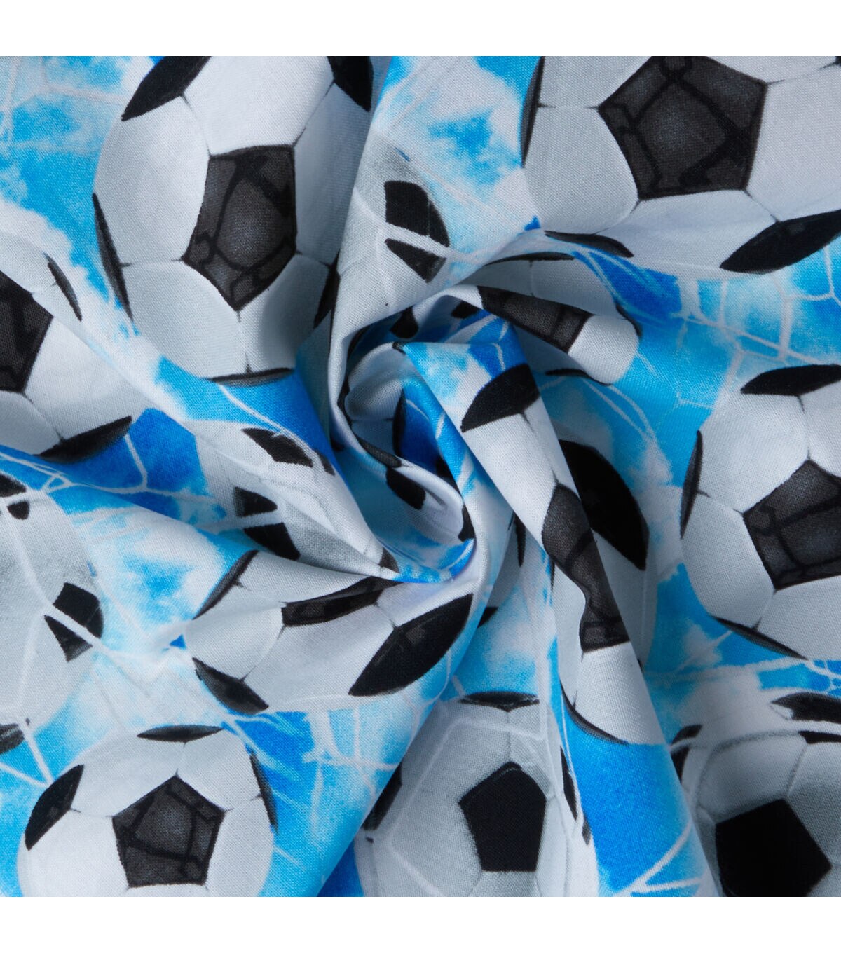 Blue Soccer Sky Novelty Cotton Fabric | JOANN