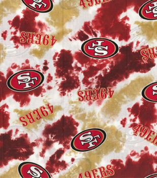 021023-F-L Cotton, S.F. 49ers Football, by the yard — FabMo