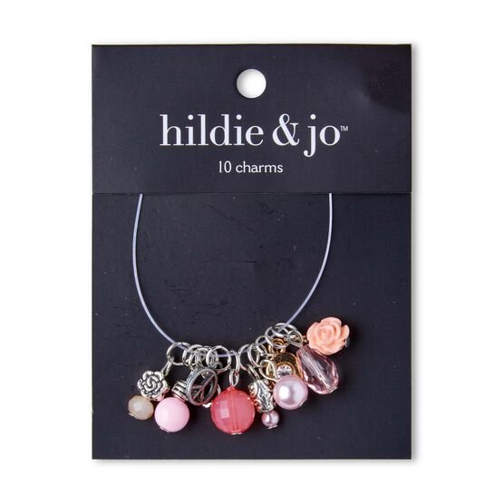 10ct Pink & Silver Assorted Charms by hildie & jo