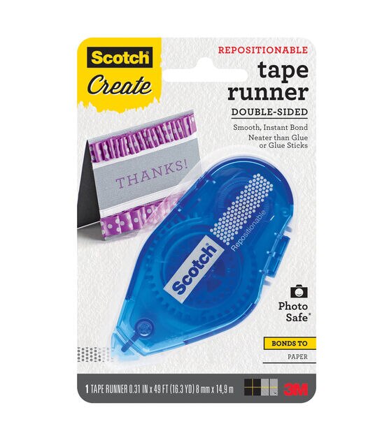 Scotch Double-Sided Adhesive Roller-.27X8.7yd 