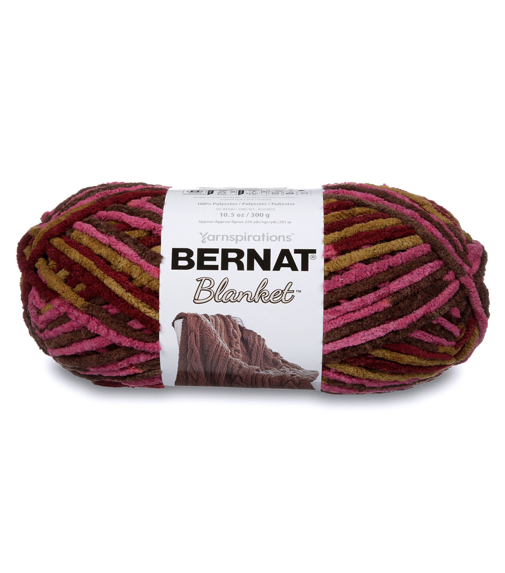 Bernat Blanket Big Ball Yarn-Purple Plum