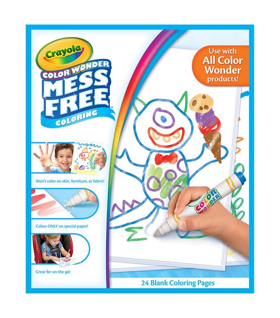 Crayola Color Wonder Mess Free Paintbrush Pens & Paper – Art Therapy