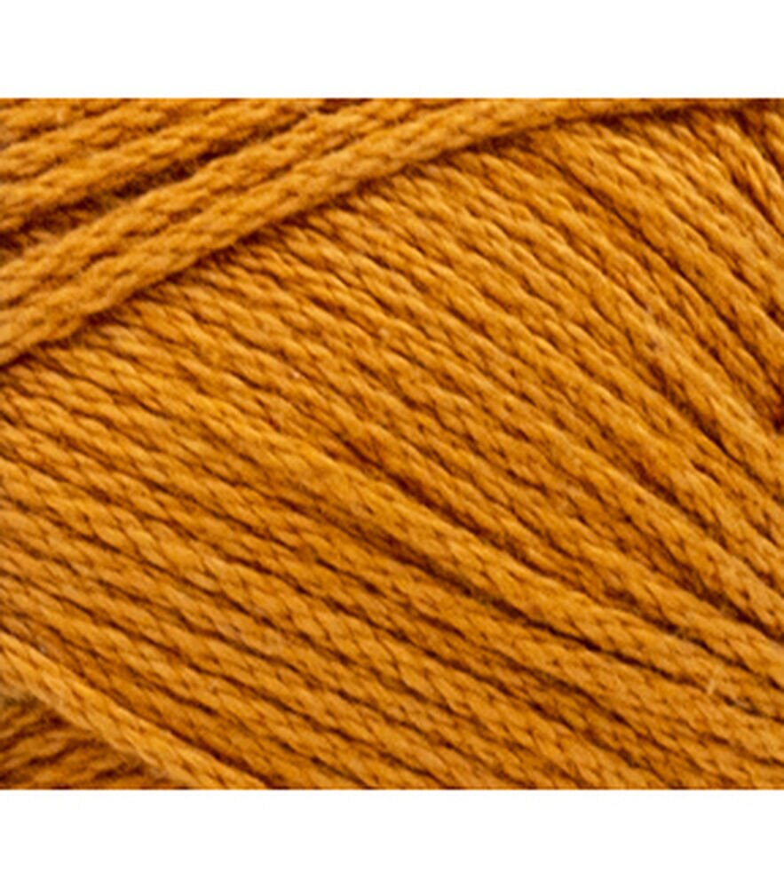  Lion Brand Yarn Twisted Cotton Blend Yarn, Yellow/Ecru