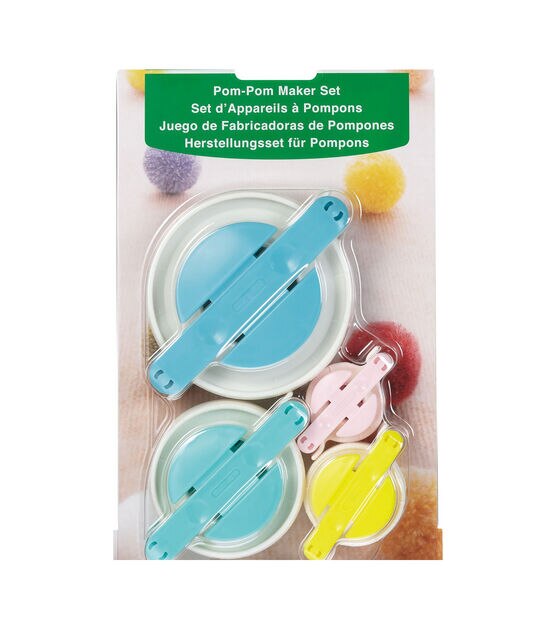 Clover Pom Pom Maker Set ~Includes 4 Different Sizes! Extra Small and Small Size