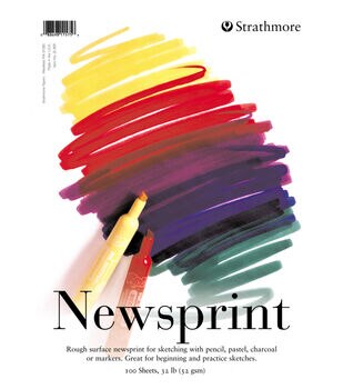 Strathmore® 300 Series Newsprint Paper Pad, 18 x 24