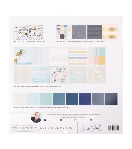 Heidi Swapp - Set Sail Collection - Ephemera with Gold Foil Accents