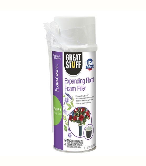 FloraCraft Great Stuff Expanding Floral Foam Filler 12 Ounce