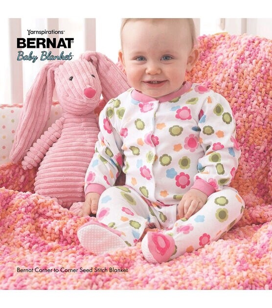 Bernat® Blanket™ #6 Super Bulky Polyester Yarn, Misty Mauve 10.5oz