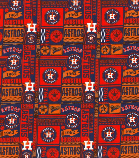 MLB Licensed Houston Astros 100% Cotton Fabric