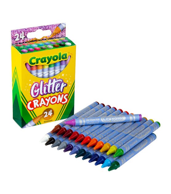 Crayola 4.5" Glitter Crayons 24ct, , hi-res, image 4