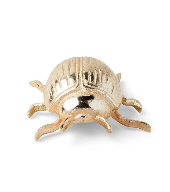 5" Spring Gold Aluminum Beetle by Place & Time, , hi-res, image 3