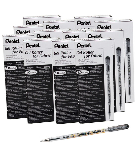 Pentel Fabric Gel Roller Pens