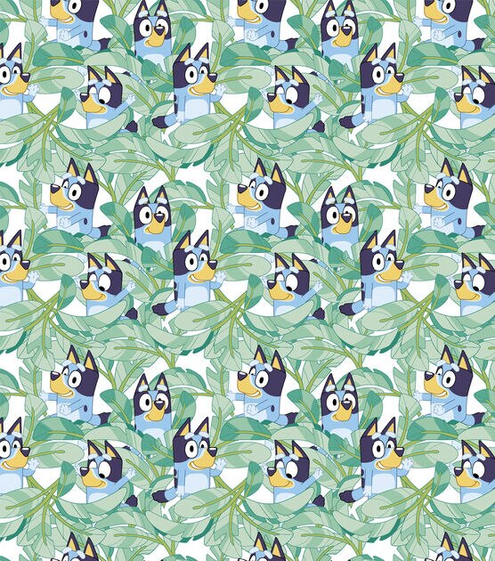 Bluey Garden Cotton Fabric