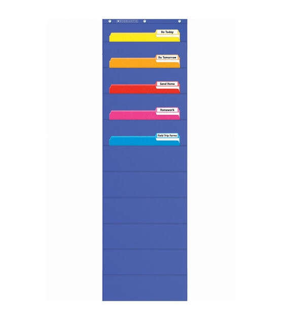 Scholastic 46.5" x 14" File Organizer Pocket Chart