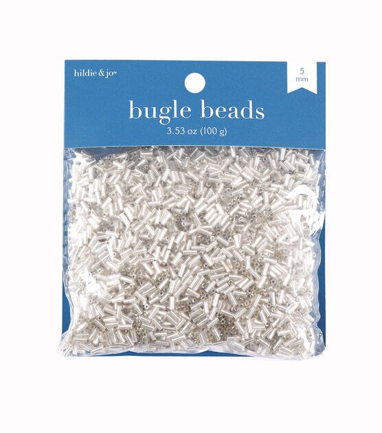 Size No. 5 Glass Bugle Beads (4 oz bag)