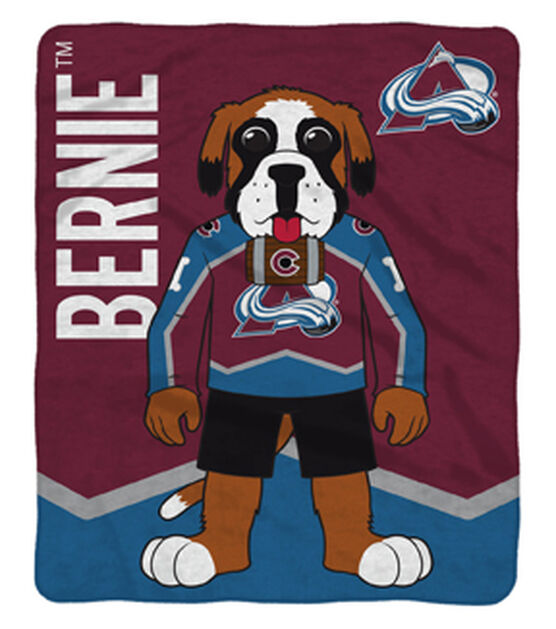 Uncanny Brands Colorado Avalanche Bernie 60” x 80” Plush Blanket