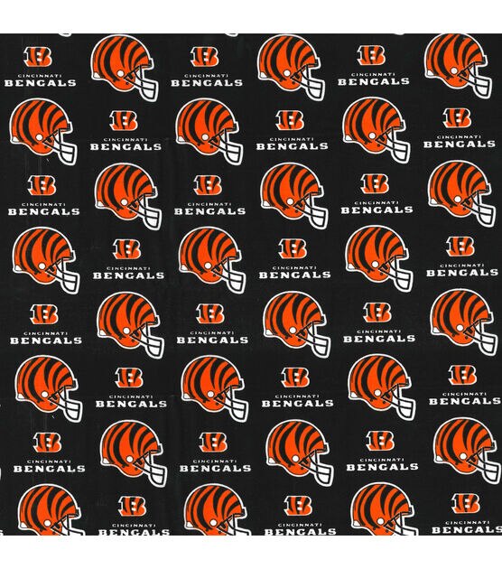 Cotton Cincinnati Bengals NFL Pro Football Cotton Fabric Print by