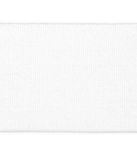 1/4 inch Knit Elastic By-the-Yard- White