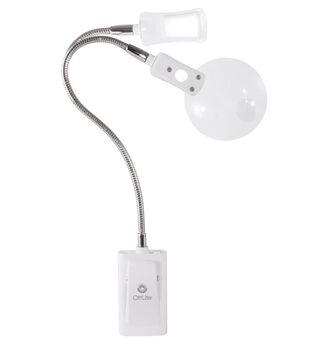 Daylight Naturalight LED Sewing Lamp-White & Silver - 809802011807