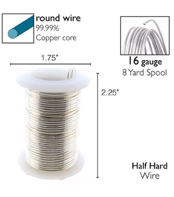 Joann Fabrics 24 Gauge Wire 25 Yards Pkg Copper