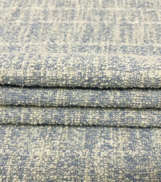 Blue Stretch Tweed Fabric, , hi-res, image 4