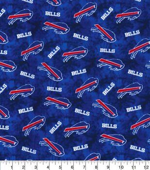 Buffalo Bills NFL Football Fleece in Blue by Fabric Traditions 