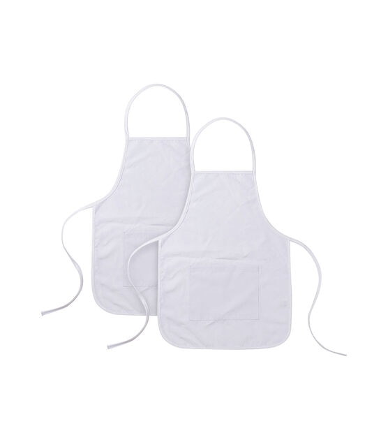 Pllieay 52 PCS DIY Kid Aprons, Toddler Apron White Aprons for Kids with  Colored Pen and Journal Stencils for Painting, Kitchen, Cooking