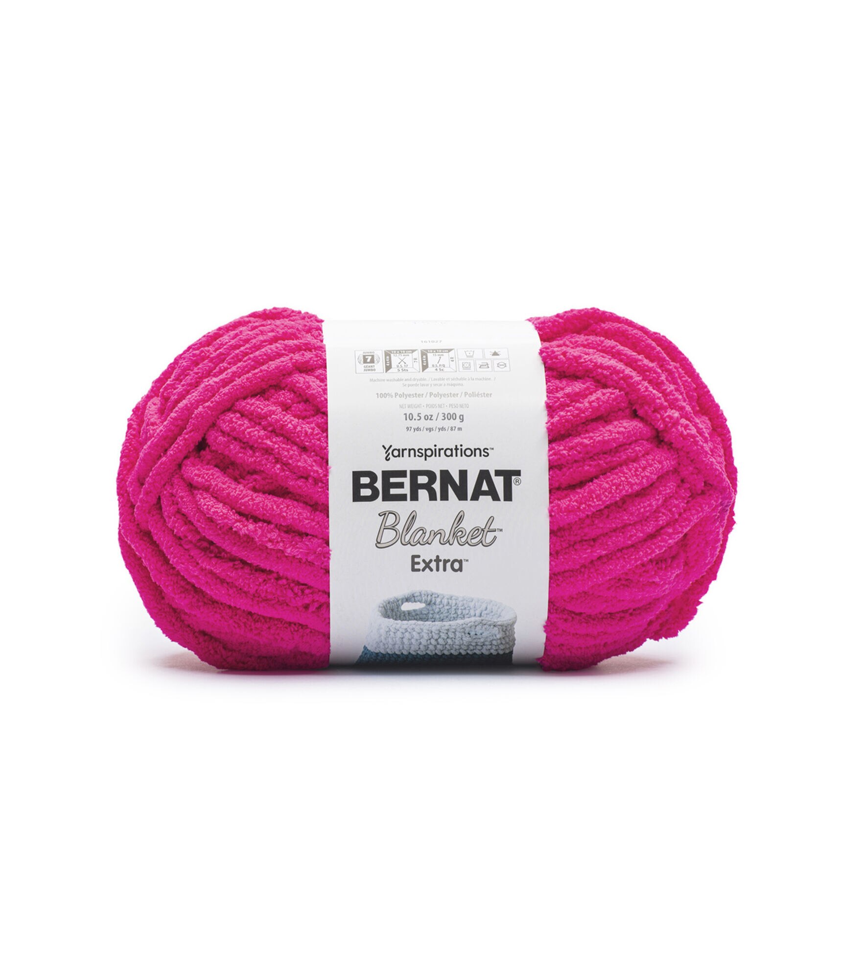 Bernat Blanket Extra 97yds Jumbo Polyester Yarn, Pink, hi-res