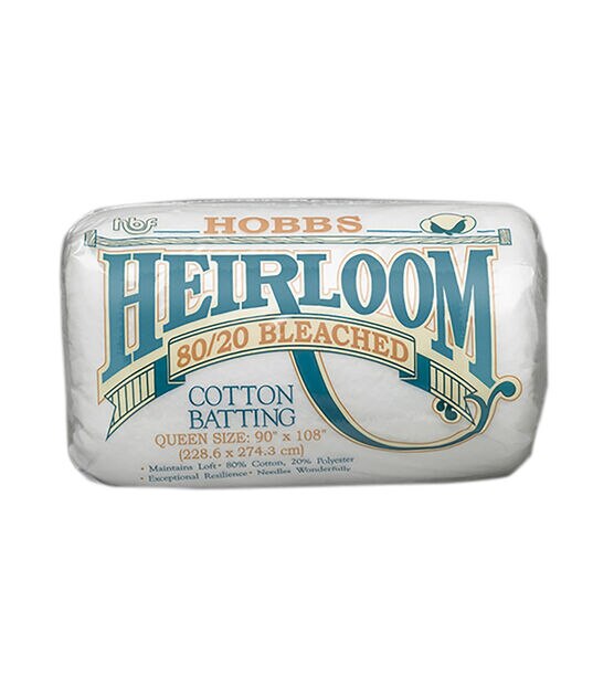  Hobbs Batting Heirloom 80%/20% Cotton/Poly Queen Size