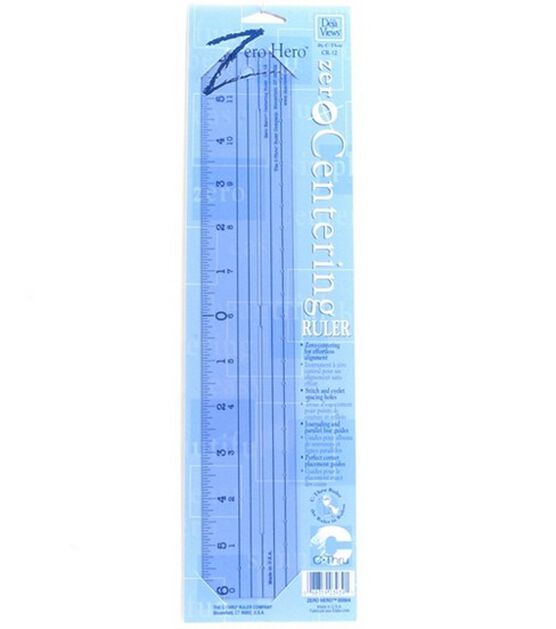 Zero Centering Ruler 12"