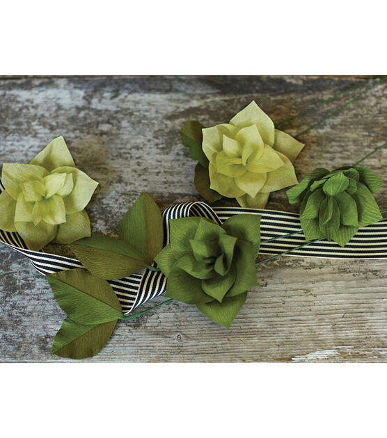 Lia Griffith Double Sided Crepe Paper - Green Tea & Cypress