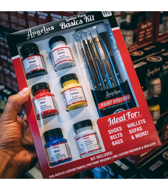 Angelus Leather Paint and Brushes Basics Starter Set, Shop Today. Get it  Tomorrow!