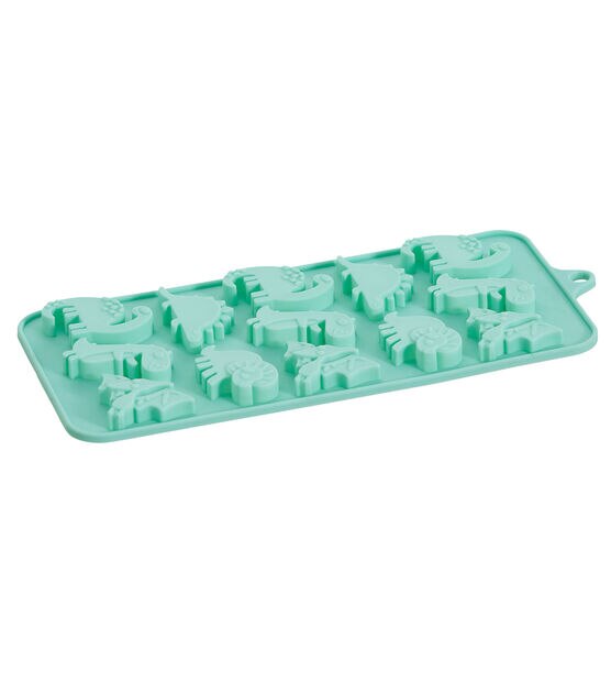 Lot 2 Wilton SILICONE DINOSAUR ICE CUBE TRAYS Candy Molds Chocolate Wax
