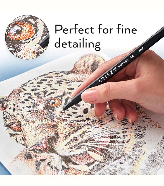 18 Fineliner Color Pen Set, Extra Fine Point Gel Pens Drawing Pen with  Diamond Head Art Markers for Adults Coloring Books, Scrapbooks