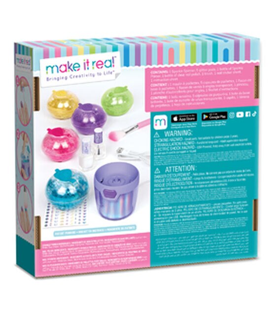 Make It Real 11ct Glitter Party Nails Jewelry Making Kit, , hi-res, image 2