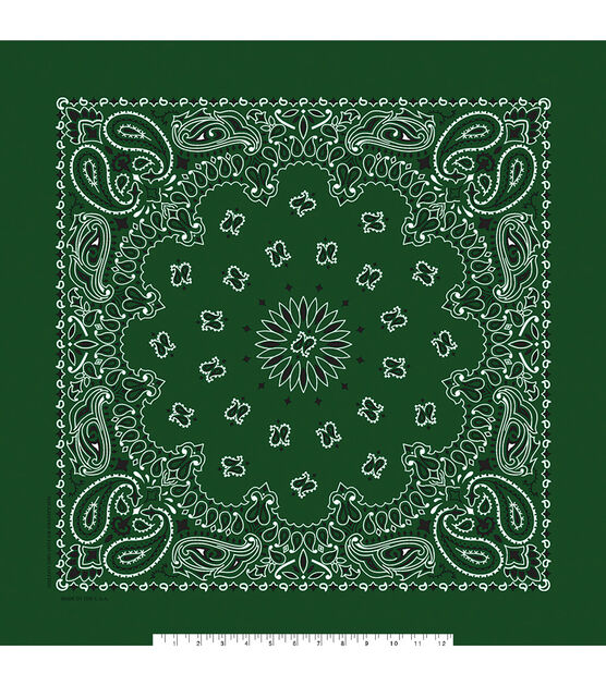 22" x 22" Cotton Paisley Bandana, , hi-res, image 13