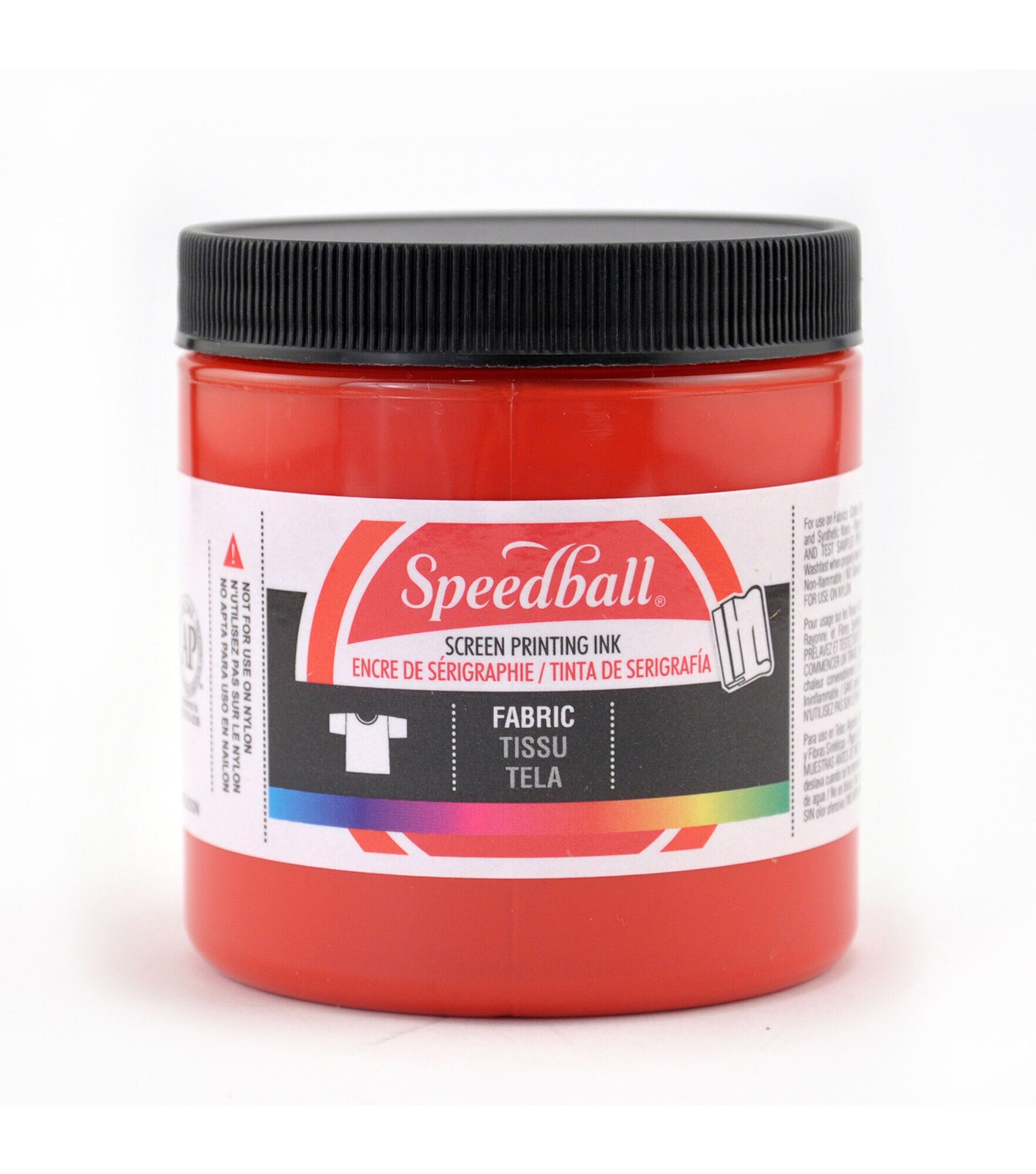 Speedball 8oz Screen Printing Fabric Ink, Red, hi-res