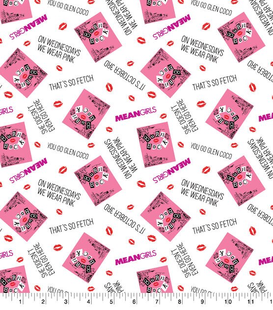 Mean Girls Burn Book Cotton Fabric