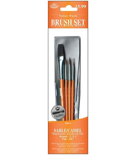 Value Pack Brush Sets Sable & Camel